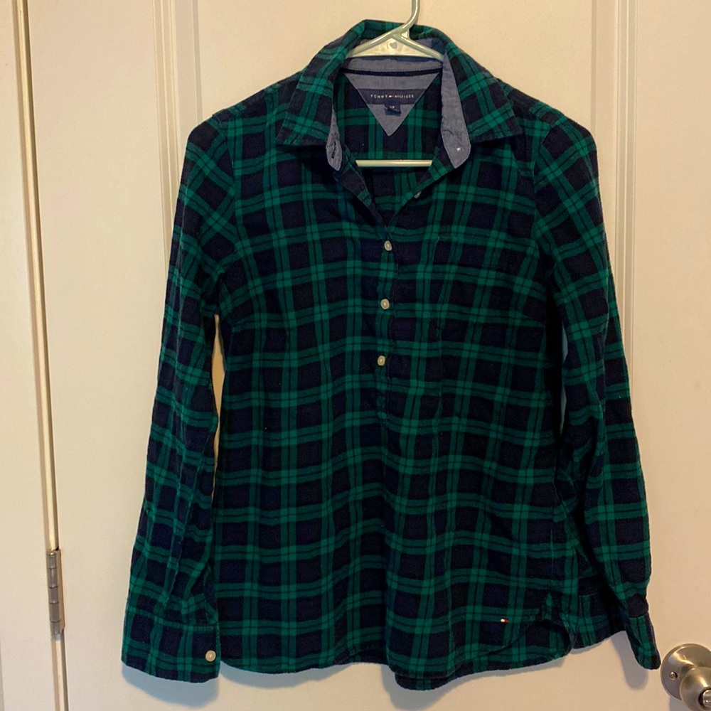 Tommy Hilfiger Flannel Quarter Button Up